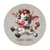 Planche À Découper Cute cow lovers customizable (Devant)