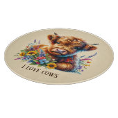 Planche À Découper Cute cow lovers customizable (Coin)