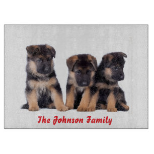 Planche À Découper Cute German Shepherd Puppies Personnalisé