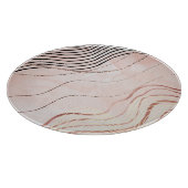 Planche À Découper Cute Girl Rose Bohême Rose Gold Design (Coin)