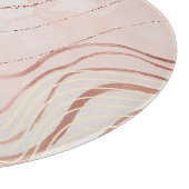 Planche À Découper Cute Girl Rose Bohême Rose Gold Design (Coin)