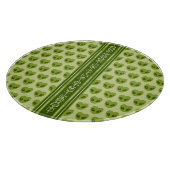 Planche À Découper Cute Green Heart-Shaped Alien Your Name in Glyphs (Coin)