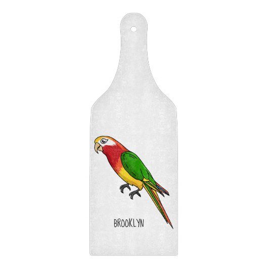 Planche À Découper Cute happy parrot (Devant)