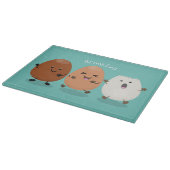 Planche À Découper Cute kawaii oeufs humoristique dessin animé (Coin)