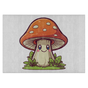 Planche À Découper Cute kawaii style, La recherche de champignons