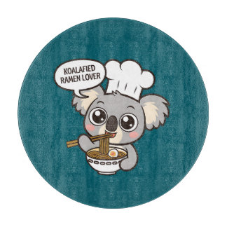 Planche À Découper Cute Koala profitant de Ramen