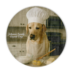 Planche À Découper Cute Laborador Panneau de découpe en verre personn