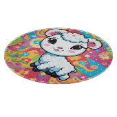 Planche À Découper Cute lamb on a colorful background (Coin)