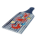 Planche À Découper Cute lobster crab lemons crustaceans striped long (Coin)