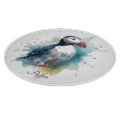 Planche À Découper Cute macaron en bleu aquarelle (Coin)