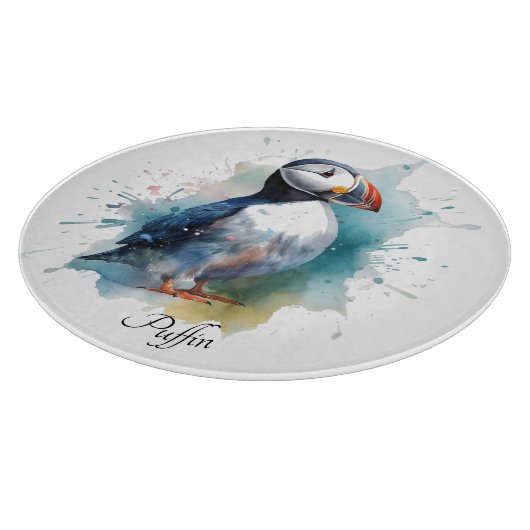 Planche À Découper Cute macaron en bleu aquarelle (Coin)