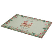 Planche À Découper Cute pain d'épices biscuit Noël de famille (Coin)