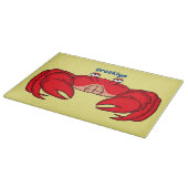 Planche À Découper Cute red crab cartoon (Coin)