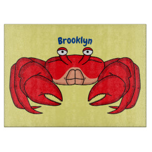 Planche À Découper Cute red crab cartoon