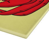 Planche À Découper Cute red crab cartoon (Coin)