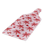 Planche À Découper Cute Red Floral Heart Pattern Seamless Girly  (Coin)