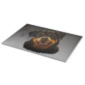 Planche À Découper Cute Rottweiler Dog Water Couleur Art Portrait (Coin)