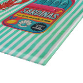 Planche À Découper Cute sardines cans crustaceans blue striped (Coin)