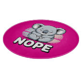 Planche À Découper Cute Sleeping Koala “Nope” Funny Cartoon (Coin)