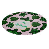 Planche À Découper Cute Turtle Leaves Seamless Pattern, Tropical  (Coin)