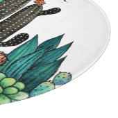 Planche À Découper Cute Watercolor Cactus Garden (Coin)