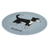 Planche À Découper Cute Welsh Border Collie Chien (Coin)