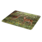 Planche À Découper Cute White Deer Twin Fawns (Coin)