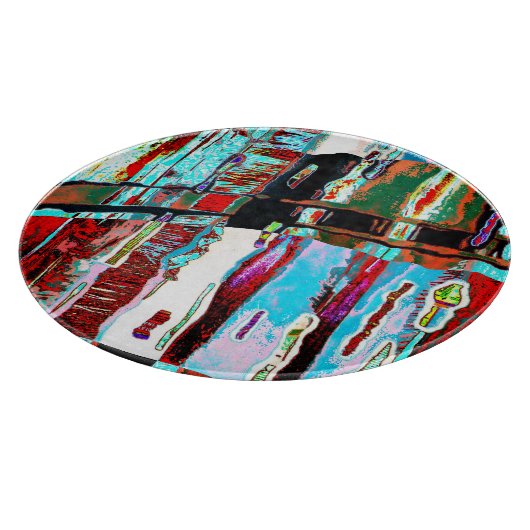 Planche À Découper Cutting Board Collapse Reflection Abstract Design (Coin)