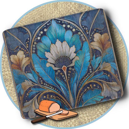 Planche À Découper CUTTING BOARD - Retro Art Deco #5 - Rectangular