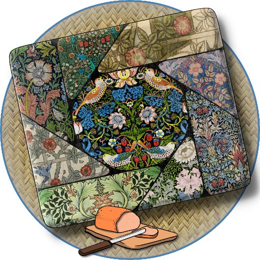Planche À Découper CUTTING BOARD - William Morris Image Collage