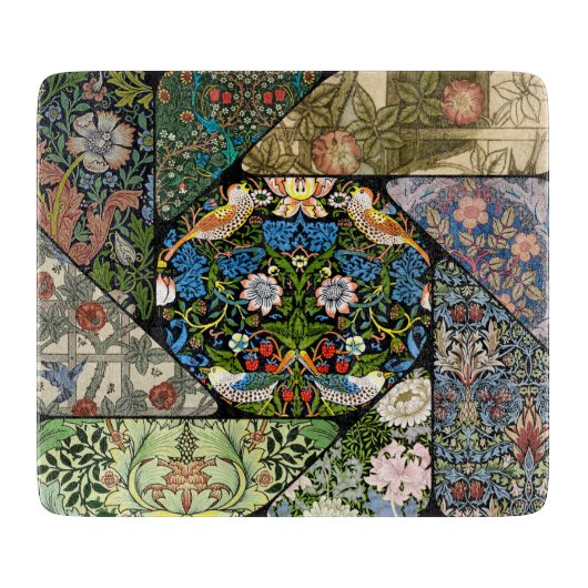 Planche À Découper CUTTING BOARD - William Morris Image Collage (Devant)