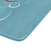 Planche À Découper Cyan d'hiver Cute Snowman (Coin)