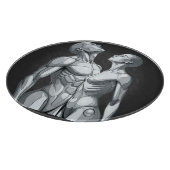 Planche À Découper Cyborg Couple Round Glass Cutting Board (Coin)