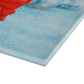 Planche À Découper Dachshund Chien en livraison de Noël Camion Neige (Coin)