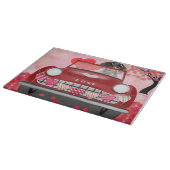 Planche À Découper Dachshund Chien voiture avec les coeurs Valentine' (Coin)