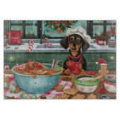 Planche À Découper Dachshund Gîtes : Noël festif (Devant)