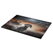 Planche À Découper Dachshund Halloween effroi (Coin)