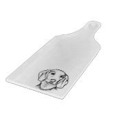 Planche À Découper dachshund hand drawn sketch black white puppy dog  (Coin)