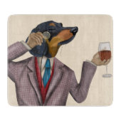 Planche À Découper Dachshund Wine Snob (Devant)
