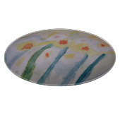 Planche À Découper Daffodiles Abstraits (Coin)