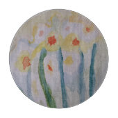 Planche À Découper Daffodiles Abstraits (Devant)