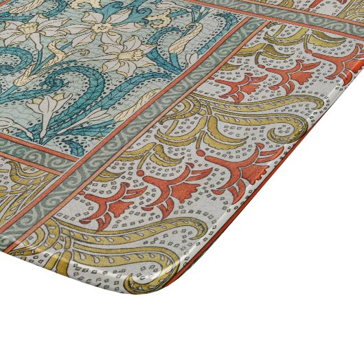 Planche À Découper Daffodique chintz papier peint à fleurs Art nouvea (Coin)