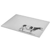 Planche À Découper Dairy Cow Holstein Dessin au crayon de Frésie (Coin)