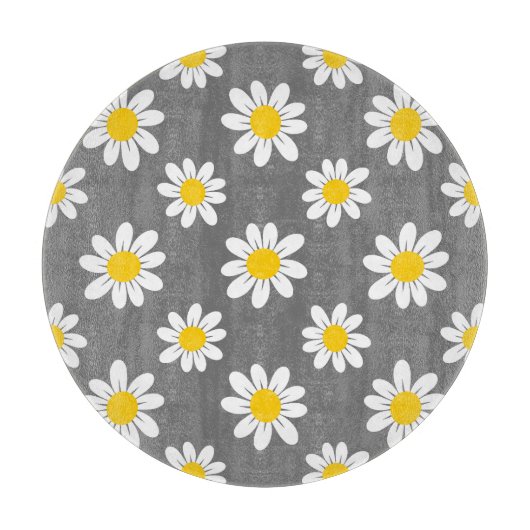 Planche À Découper Daisies de White Yellow (Devant)