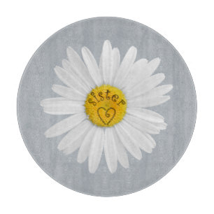 Planche À Découper Daisy Flower Pour Personnaliser D'Art Soeur Arrièr