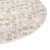 Planche À Découper Daisy Flowers Beige Floral Aesthetic Ditsy Tan (Coin)