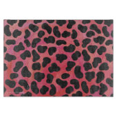 Planche À Découper Dalmatien Imprimé Noir et Rouge (Devant)