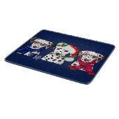 Planche À Découper Dalmatiens de Noël (Coin)