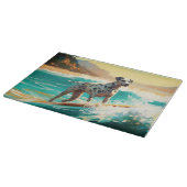 Planche À Découper Dalmation Plage Surf Peinture (Coin)