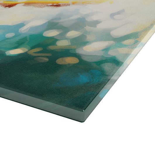 Planche À Découper Dalmation Plage Surf Peinture (Coin)